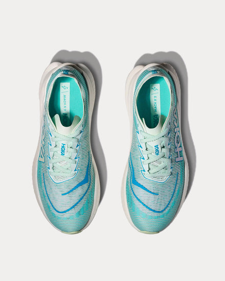 HOKA Mach X 2 Snow Melt / Blue Spark Running Shoes - 2