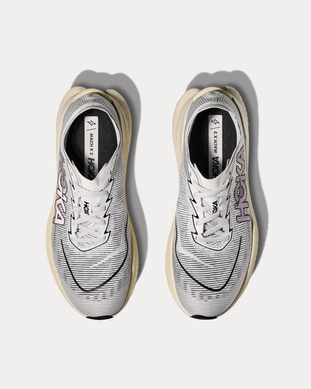 HOKA Mach X 2 White / Cosmic Grey Running Shoes - 2