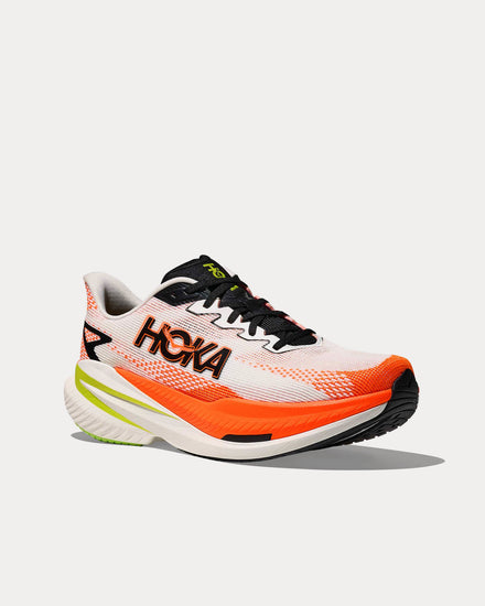 HOKA Mach X 3 White / Neon Tangerine Running Shoes - 3