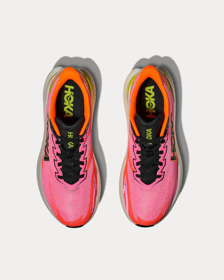 HOKA Mach X 3 Neon Rose / Neon Tangerine Running Shoes - 2