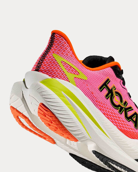 HOKA Mach X 3 Neon Rose / Neon Tangerine Running Shoes - 5