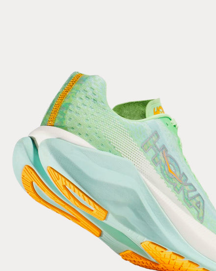 HOKA Mach X Limeglow / Sunlit Ocean Running Shoes - 3