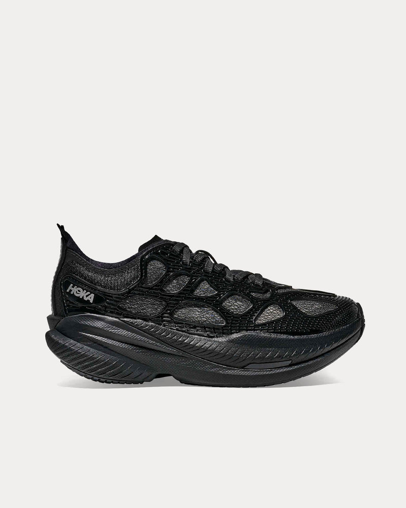 HOKA Mach X Caged Black / Midnight Blue Running Shoes - 1