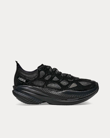 HOKA Mach X Caged Black / Midnight Blue Running Shoes