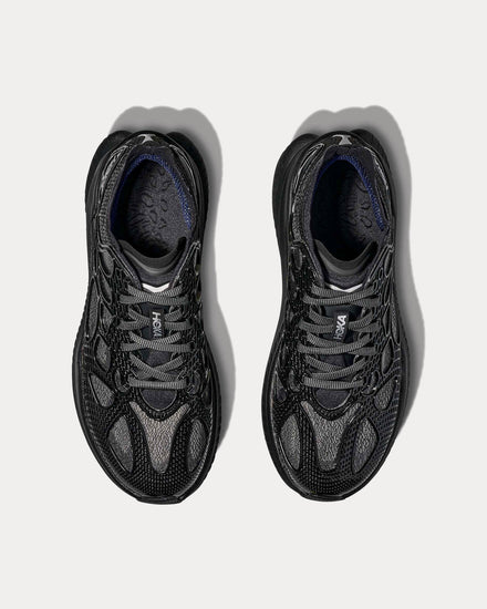 HOKA Mach X Caged Black / Midnight Blue Running Shoes - 2