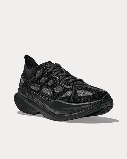 HOKA Mach X Caged Black / Midnight Blue Running Shoes - 3