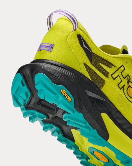 HOKA Mafate 5 Black / Hoka Citrus Running Shoes - 5