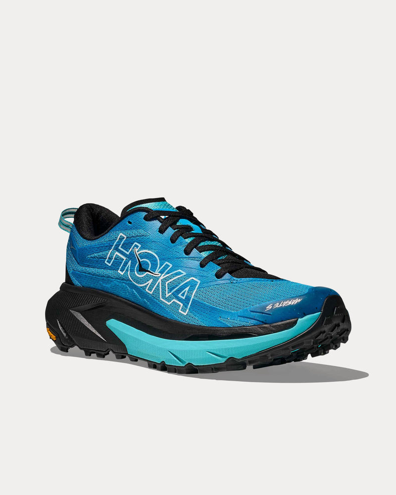 HOKA Mafate 5 Skyward Blue / Black Running Shoes - 3