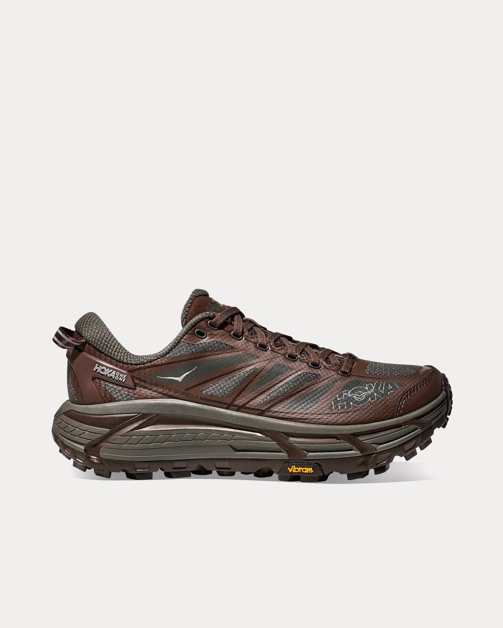 hoka mafate speed 2 アスファルトグレーウォルナット 24cm HOKA Unisex Mafate Speed 2 Asphalt Grey / Walnut Running Shoes