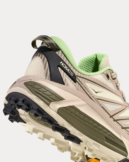 HOKA Mafate Speed 2 Putty / Eucalyptus Running Shoes - 4