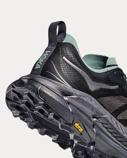 HOKA Mafate Speed 4 Lite Charcoal Grey / Jade Running Shoes - 4