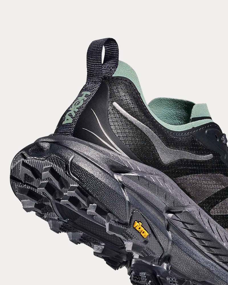 HOKA Mafate Speed 4 Lite Charcoal Grey / Jade Running Shoes - 4