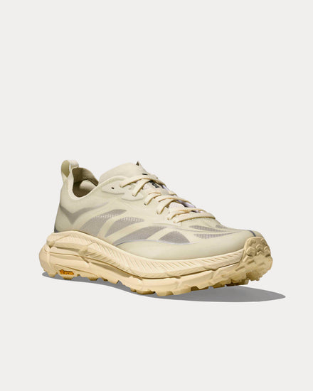 HOKA Mafate Speed 4 Lite Truffle Salt / Vintage Yellow Running Shoes - 3