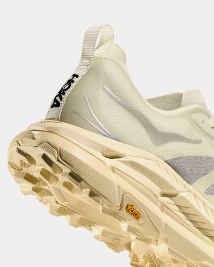 HOKA Mafate Speed 4 Lite Truffle Salt / Vintage Yellow Running Shoes - 4