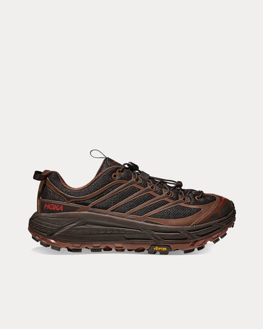 HOKA Mafate Three2 Cast Iron / Mineral Brown Running Shoes