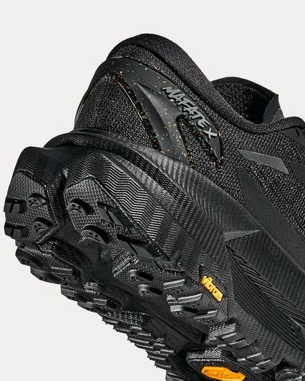 HOKA Mafate X Black / Satellite Grey Running Shoes - 5