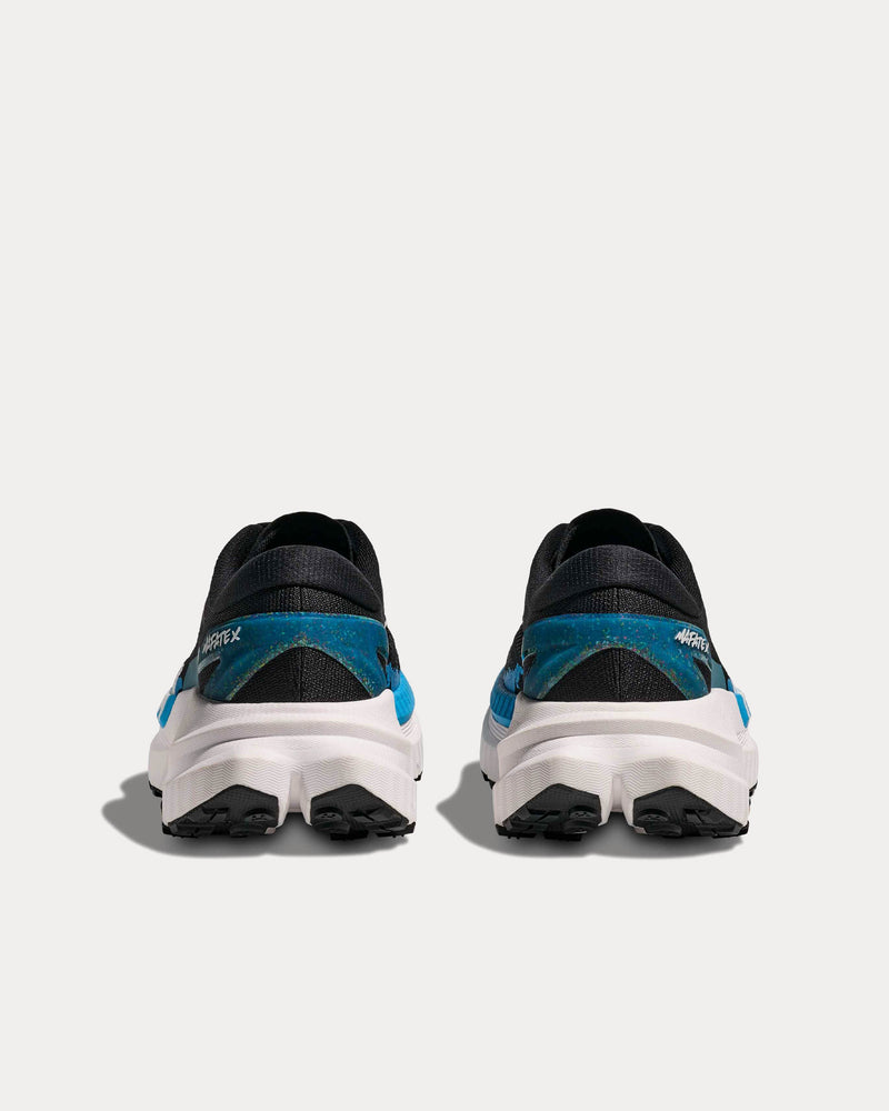 HOKA Mafate X Black / Skyward Blue Running Shoes - 4