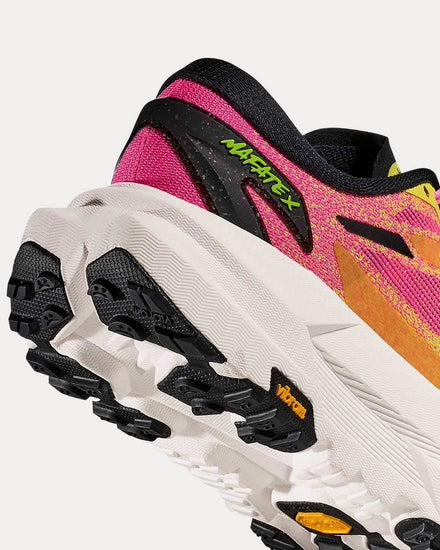 HOKA Mafate X Hoka Neon Citrus / Neon Rose Running Shoes - 5
