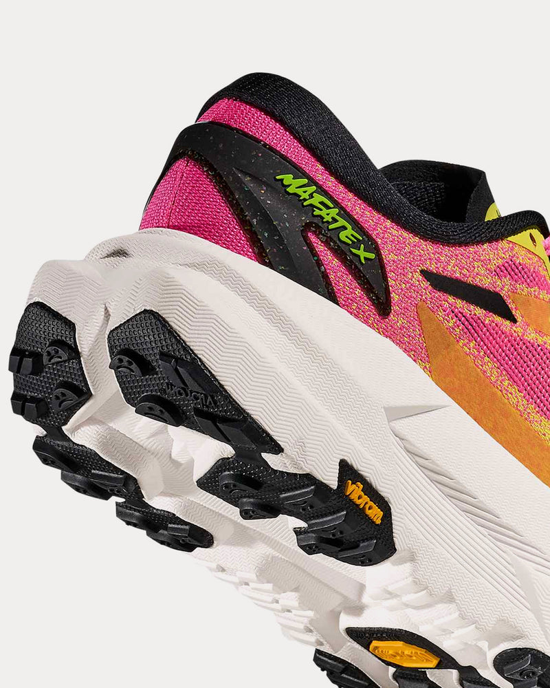HOKA Mafate X Hoka Neon Citrus / Neon Rose Running Shoes - 5