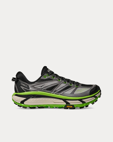 Hoka Mafate Speed 2 Black / Electric Green Running Shoes