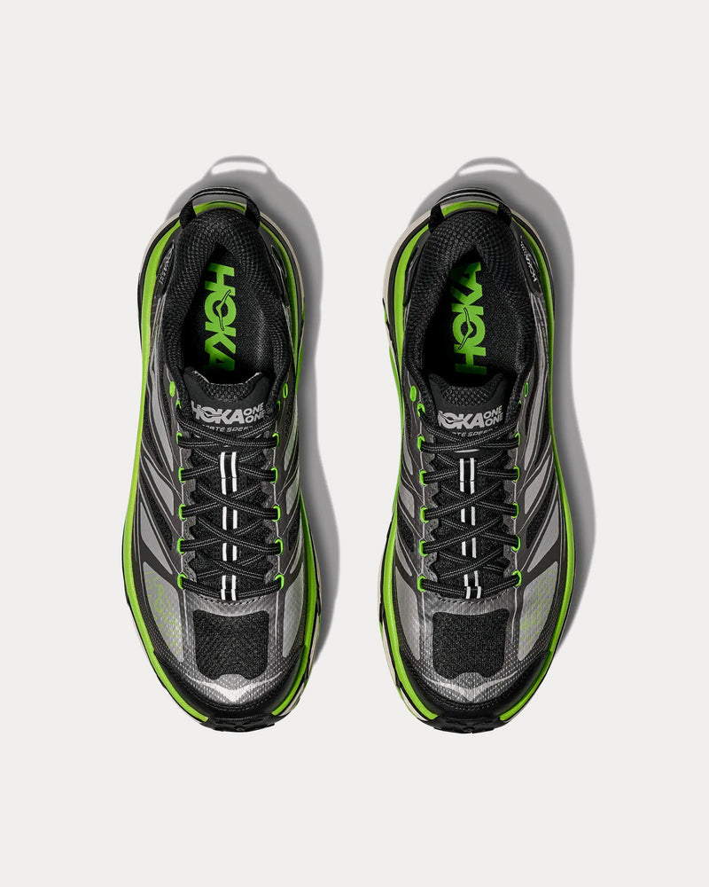 Hoka Mafate Speed 2 Black / Electric Green Running Shoes - 2