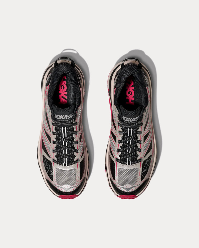 Hoka Mafate Speed 2 Galactic Grey / Ruby Red Running Shoes - 2