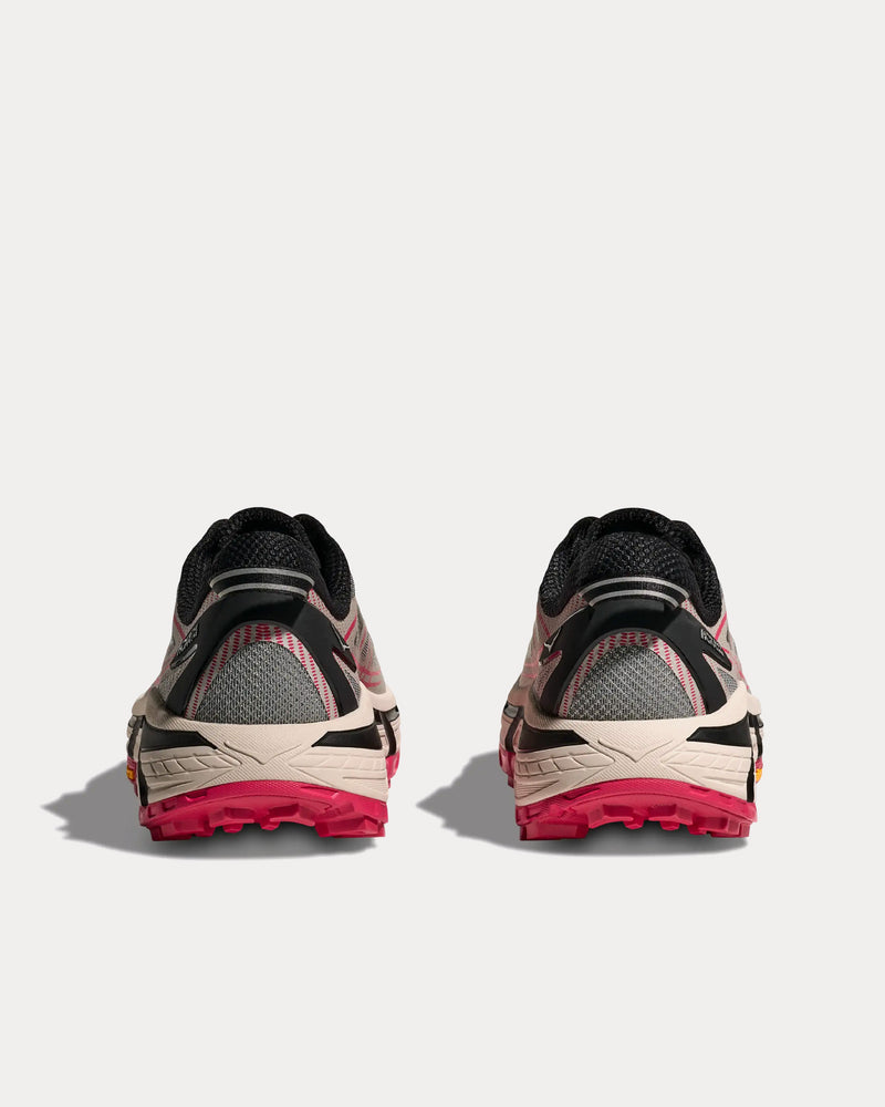 Hoka Mafate Speed 2 Galactic Grey / Ruby Red Running Shoes - 4