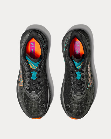 HOKA Mach 6 Black / Electric Tangerine Running Shoes - 2