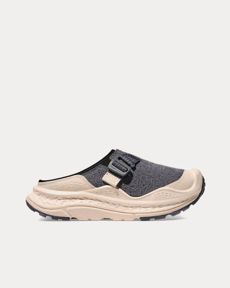 HOKA Ora Primo EXT Charcoal Grey / Birch Mules - 1