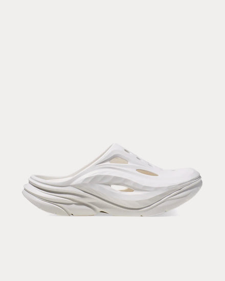 HOKA Ora Recovery White / White Mules - 1