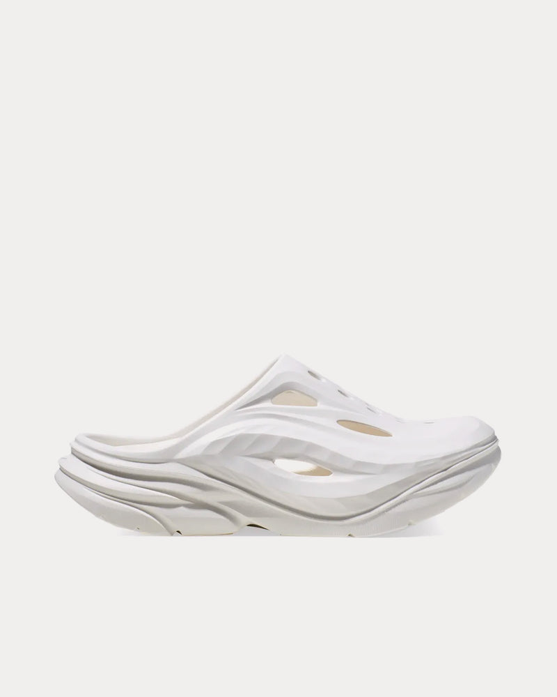 HOKA Ora Recovery White / White Mules - 1