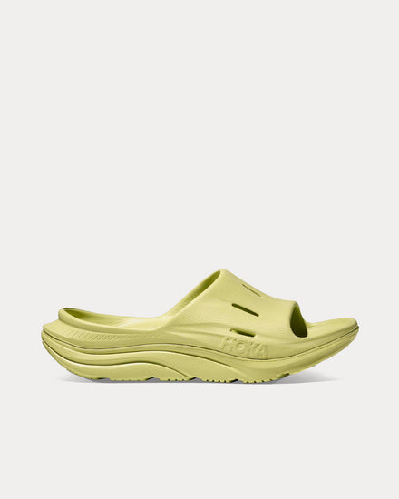 HOKA Ora Recovery Slide 3 Honeydew / Honeydew Slip Ons - 1