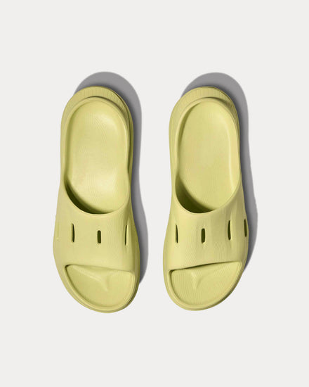 HOKA Ora Recovery Slide 3 Honeydew / Honeydew Slip Ons - 2