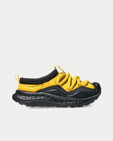 HOKA Ora Primo Yellow Gold / Black Mules