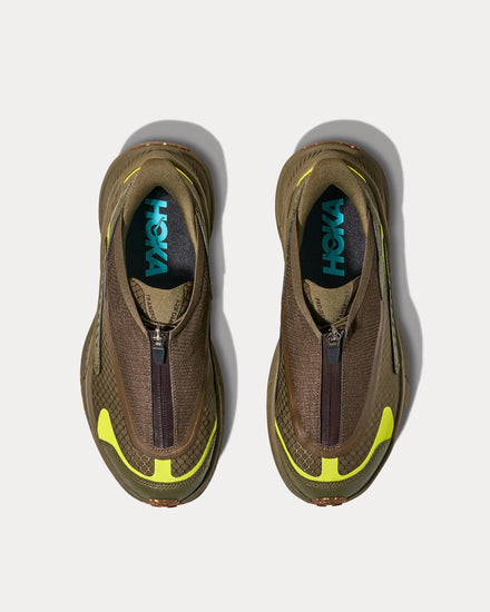 HOKA Project Transport Deep Umber / Antique Olive Slip On Sneakers - 2
