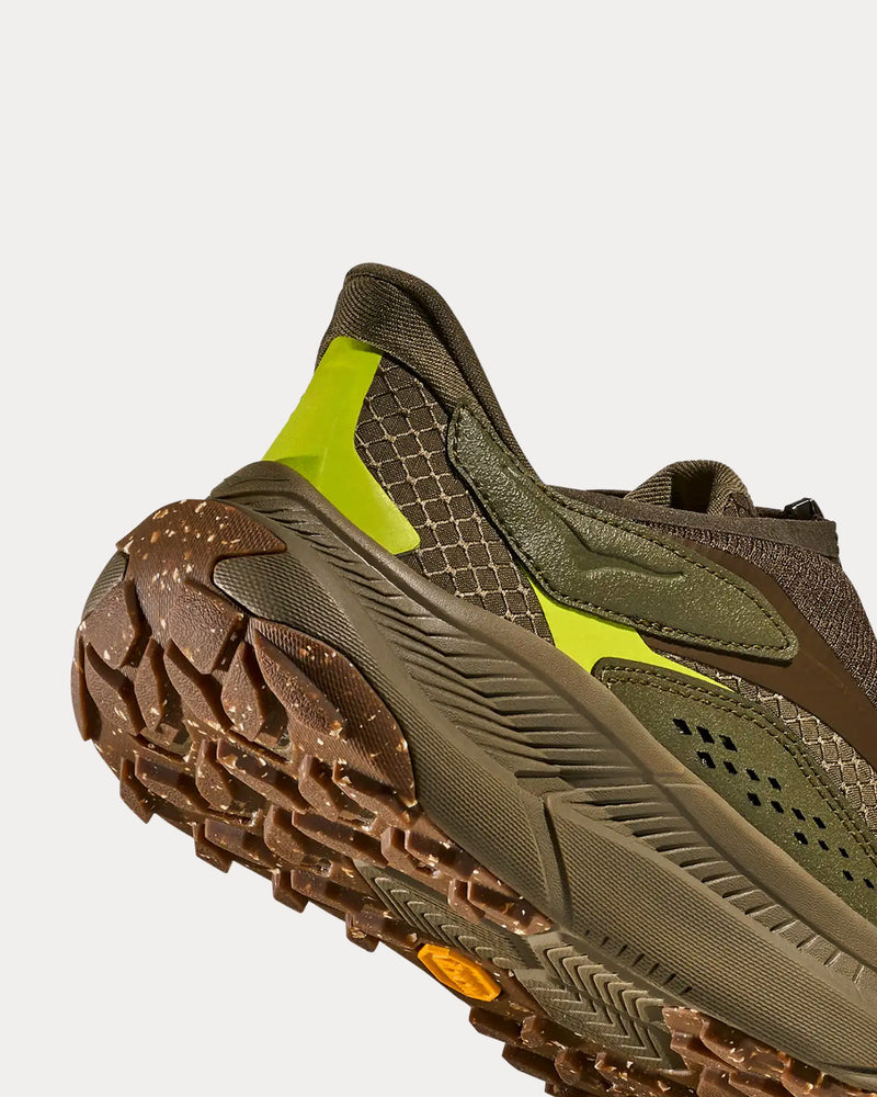 HOKA Project Transport Deep Umber / Antique Olive Slip On Sneakers - 4