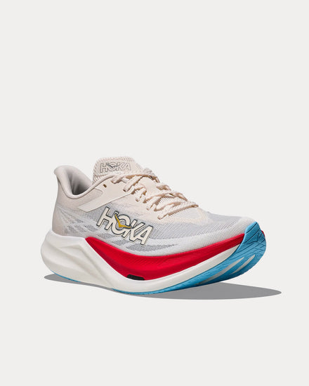HOKA Rocket X 3 Alabaster / Frost Running Shoes - 4