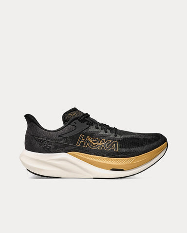 HOKA Rocket X 3 Black / Gold Running Shoes
