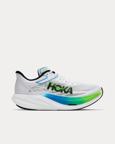 HOKA Rocket X 3 Frost / Electric Lime Running Shoes