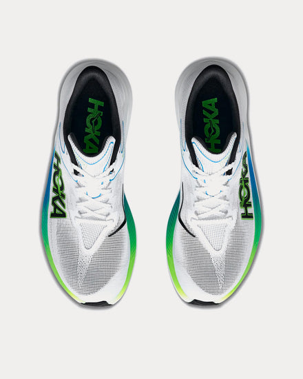 HOKA Rocket X 3 Frost / Electric Lime Running Shoes - 3