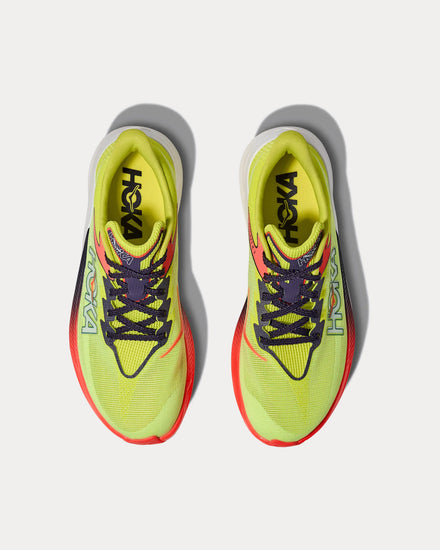 HOKA Rocket X 3 Neon Yuzu / Squid Ink Running Shoes - 2