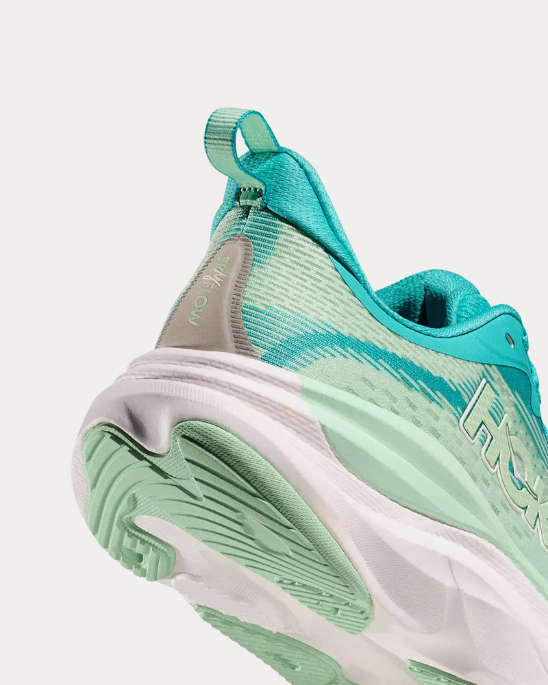 HOKA Skyflow Cielo Blue / Mint Fluorite Running Shoes - 4