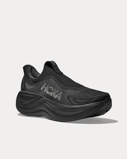 HOKA Skyward Laceless Black / Black Running Shoes - 3