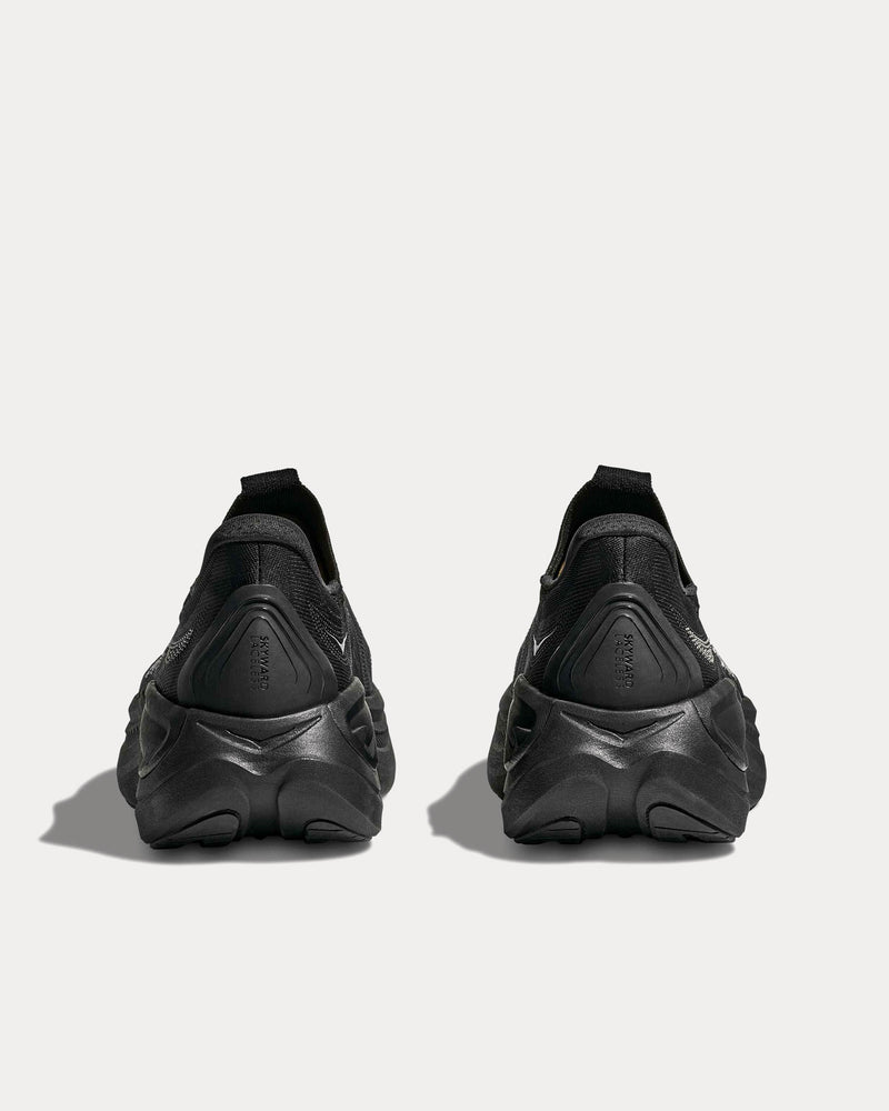 HOKA Skyward Laceless Black / Black Running Shoes - 4