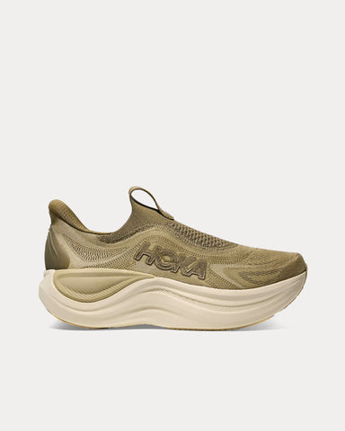 HOKA Skyward Laceless Grassland / Wild Mushroom Running Shoes