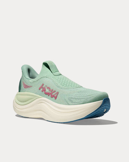 HOKA Skyward Laceless RJadeite / Sea Glass Running Shoes - 3