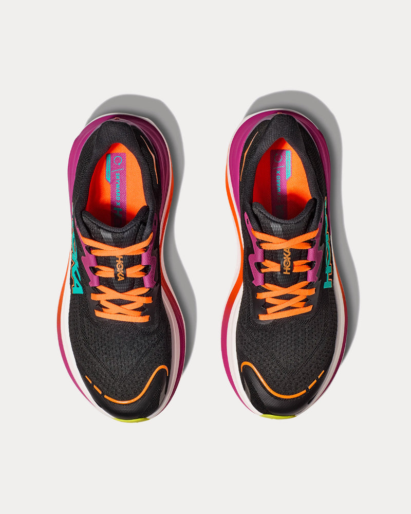 HOKA Skyward X Black / Electric Aqua Running Shoes - 2
