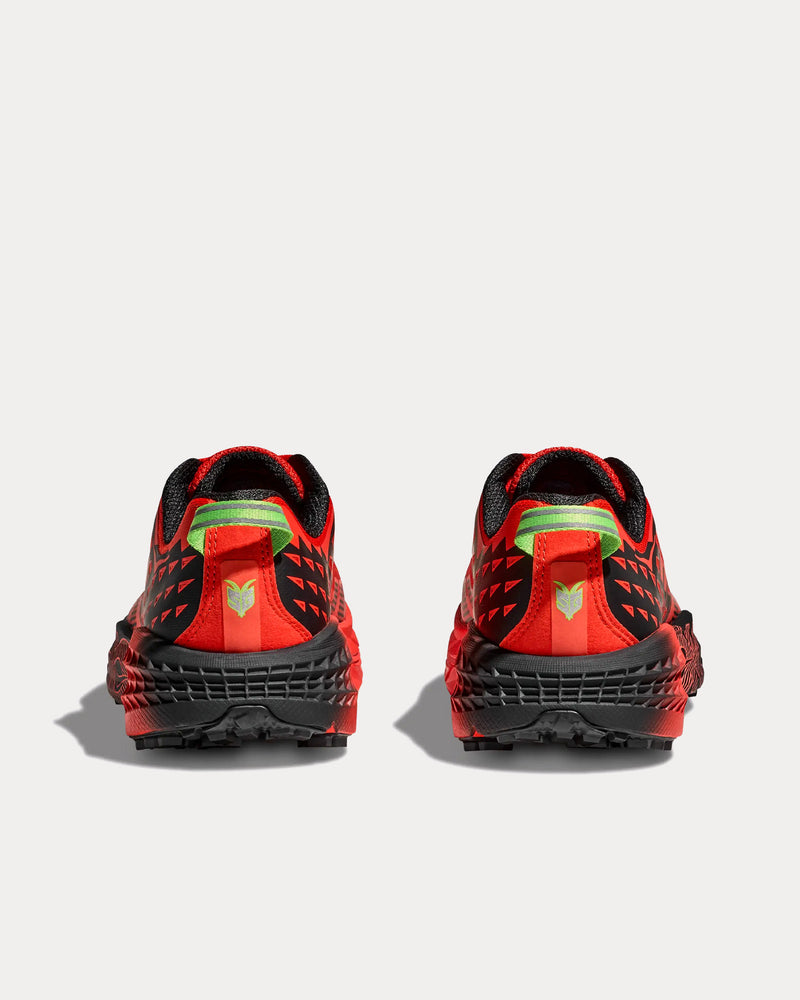 Hoka Speedgoat 2 Tomato / Electric Green Running Shoes - 4