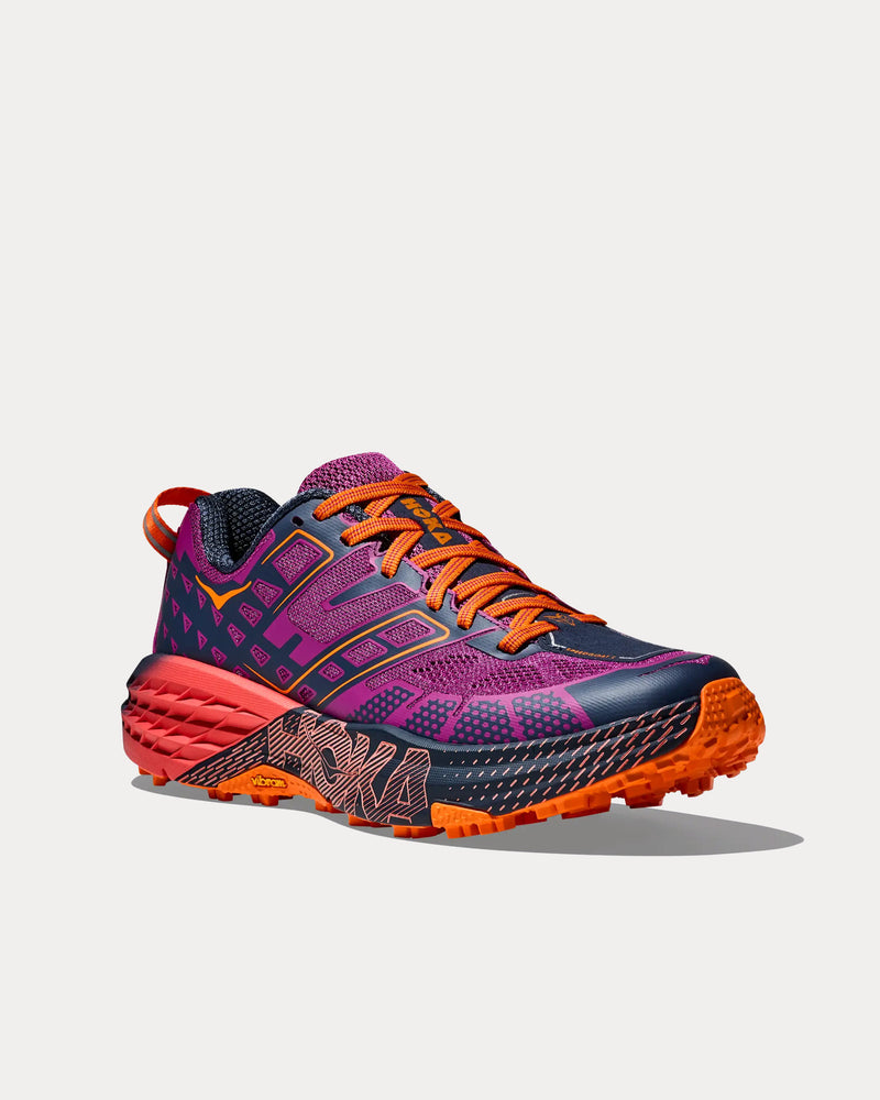 Hoka Speedgoat 2 Wild Flower / Electric Tangerine Running Shoes - 3
