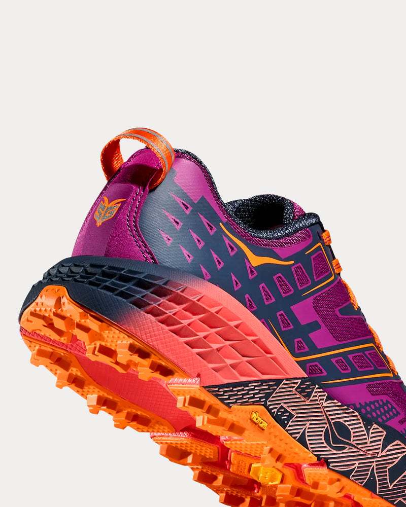 Hoka Speedgoat 2 Wild Flower / Electric Tangerine Running Shoes - 5